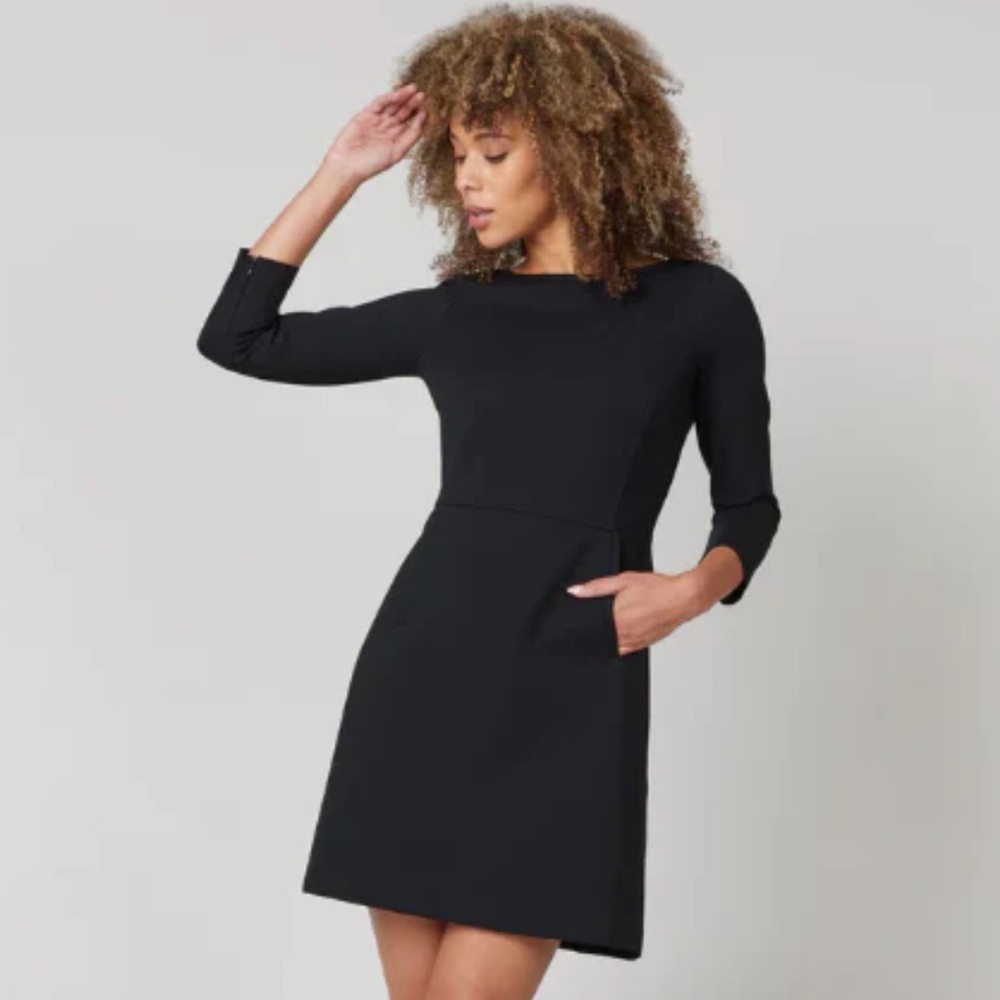 SPANX Perfect A-Line 3/4 Sleeve Dress